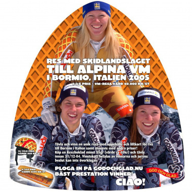 Kexchoklad 2005 campaign Swedish alpine ski team
