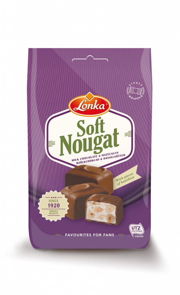 Lonka Soft Nougat Milk Chocolate & Hazelnuts